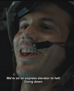 Express elevator to hell going down