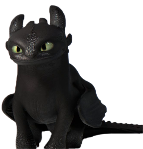 Toothless sitting